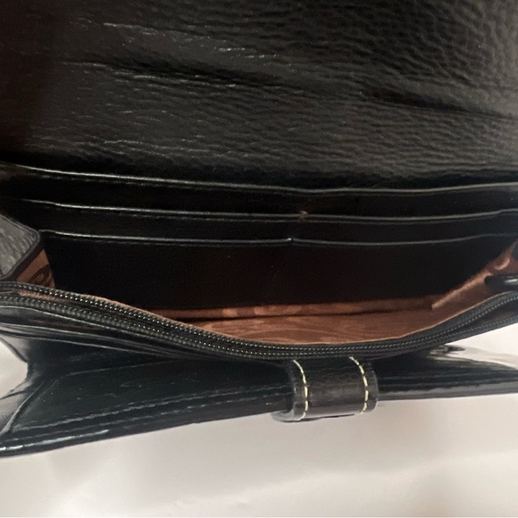 BRIGHTON WOMEN'S Small Cross Body organized Black pre owned - Picture 10 of 14